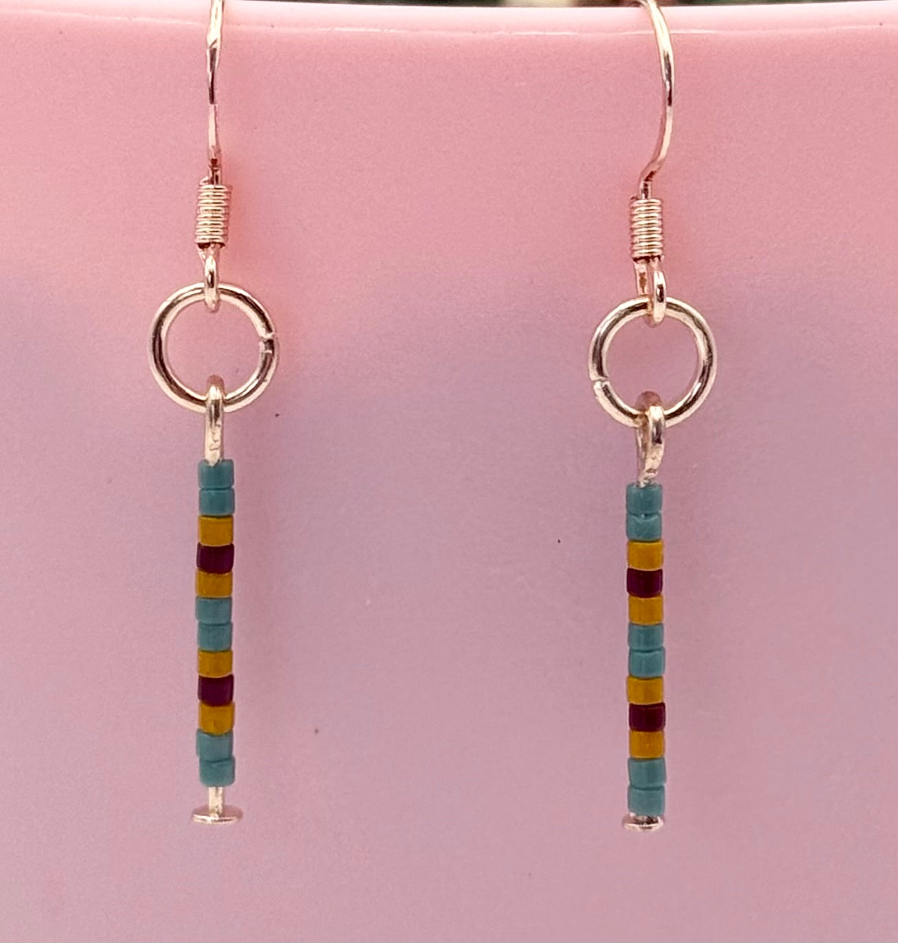 Almost Perfect – Colorful Miyuki Beaded Drop Earrings