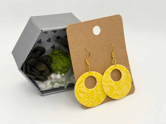 Modern Faux Leather Earrings | Bright Handmade Statement Jewelry