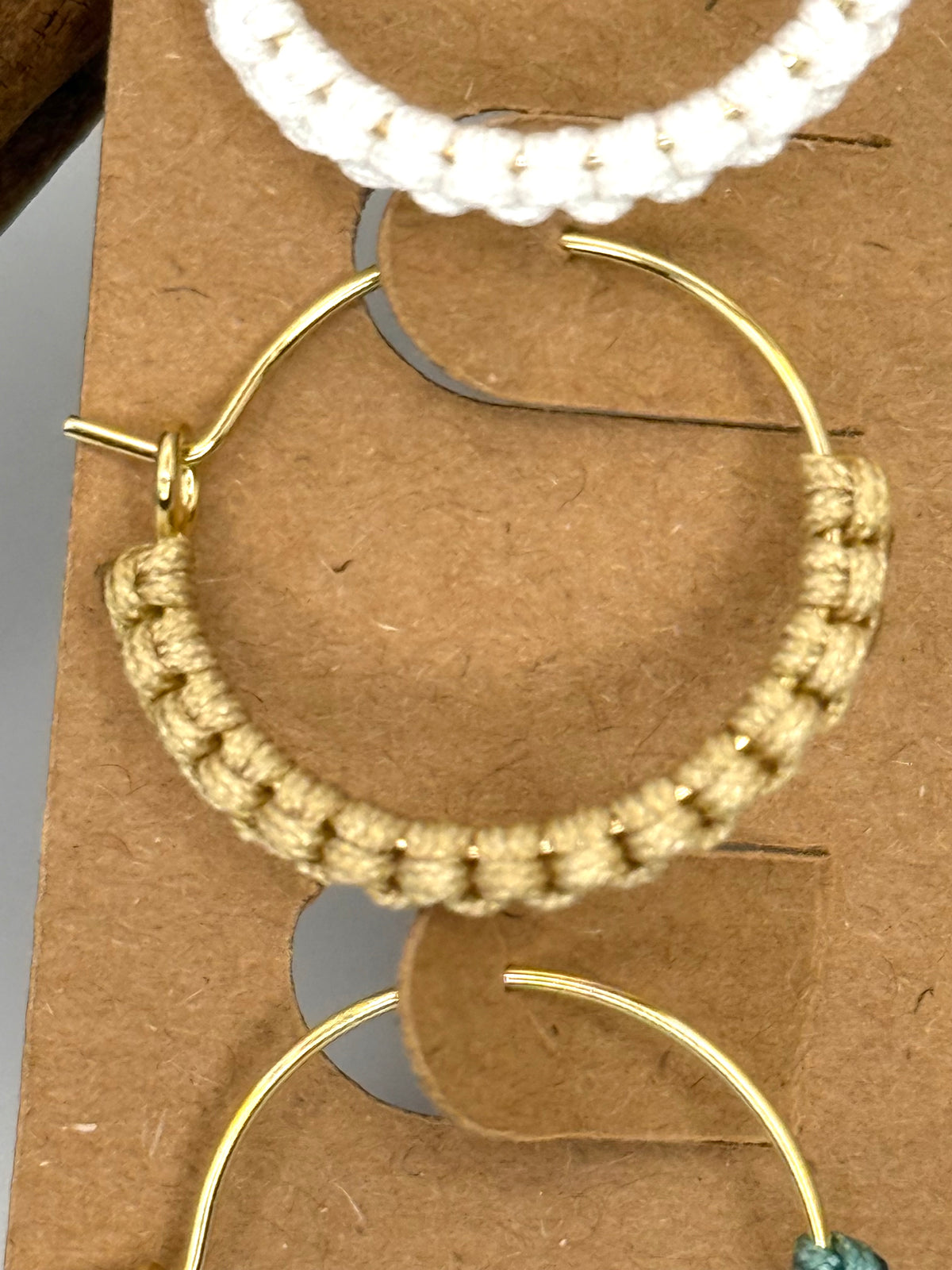 Coastal Mini Macrame-Style Hoops | 3-Pair Earring Set
