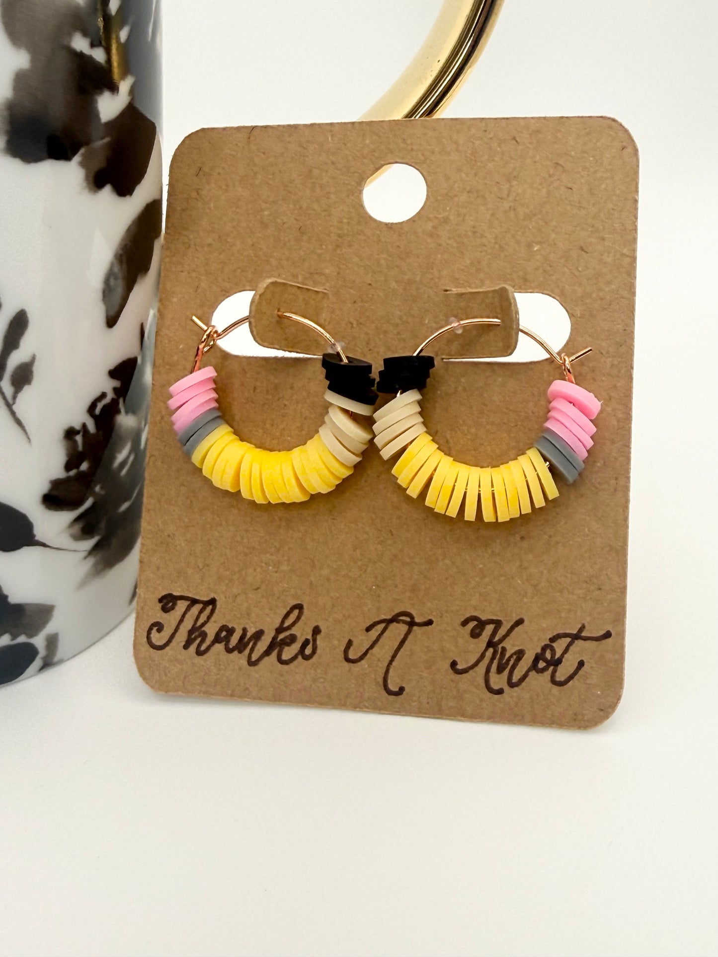 Teacher Pencil Earrings | Handmade Beaded Statement Jewelry