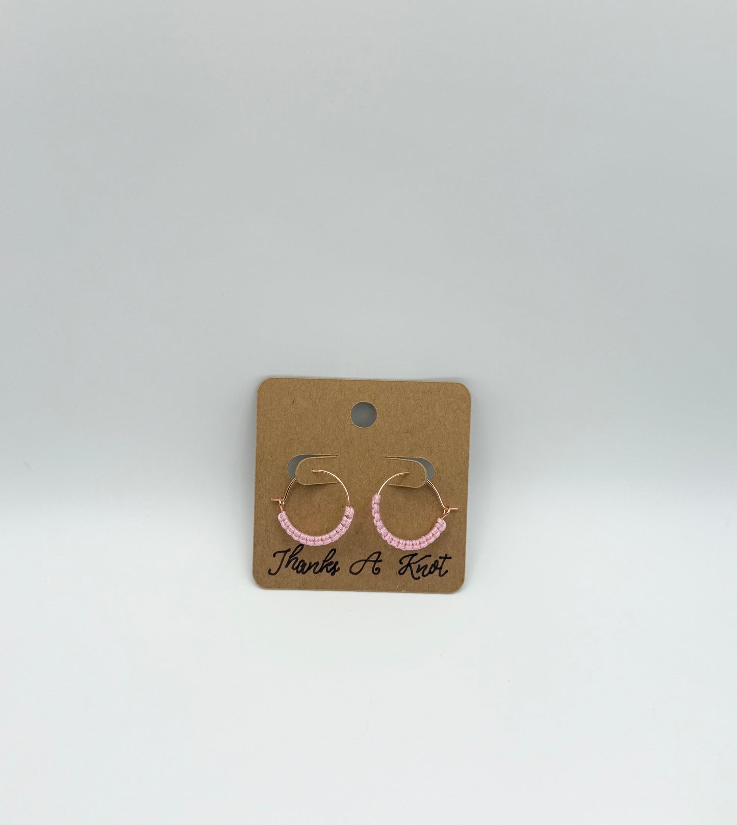 Mini Macramé Hoop Earrings | Handmade Everyday Hoop Earrings