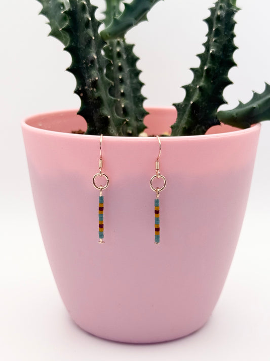 Almost Perfect – Colorful Miyuki Beaded Drop Earrings