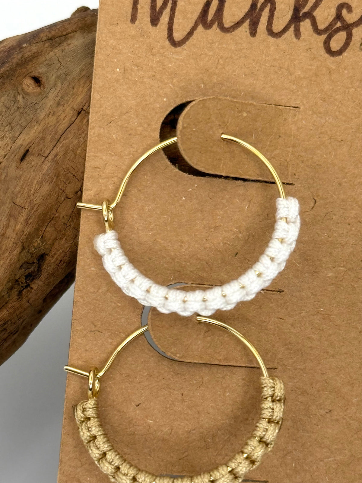 Coastal Mini Macrame-Style Hoops | 3-Pair Earring Set