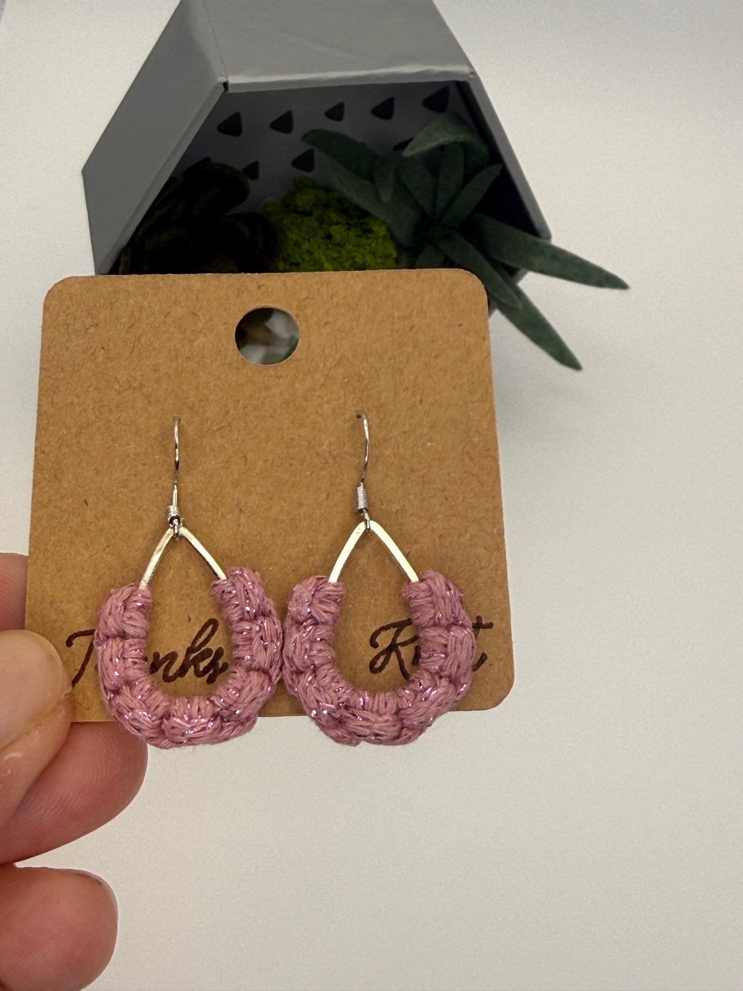 Mini Macramé Teardrop Earrings | Last Chance Collection