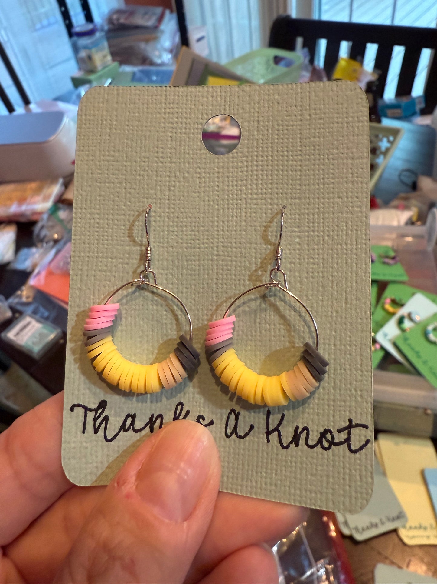 Teacher Pencil Earrings | Handmade Beaded Statement Jewelry