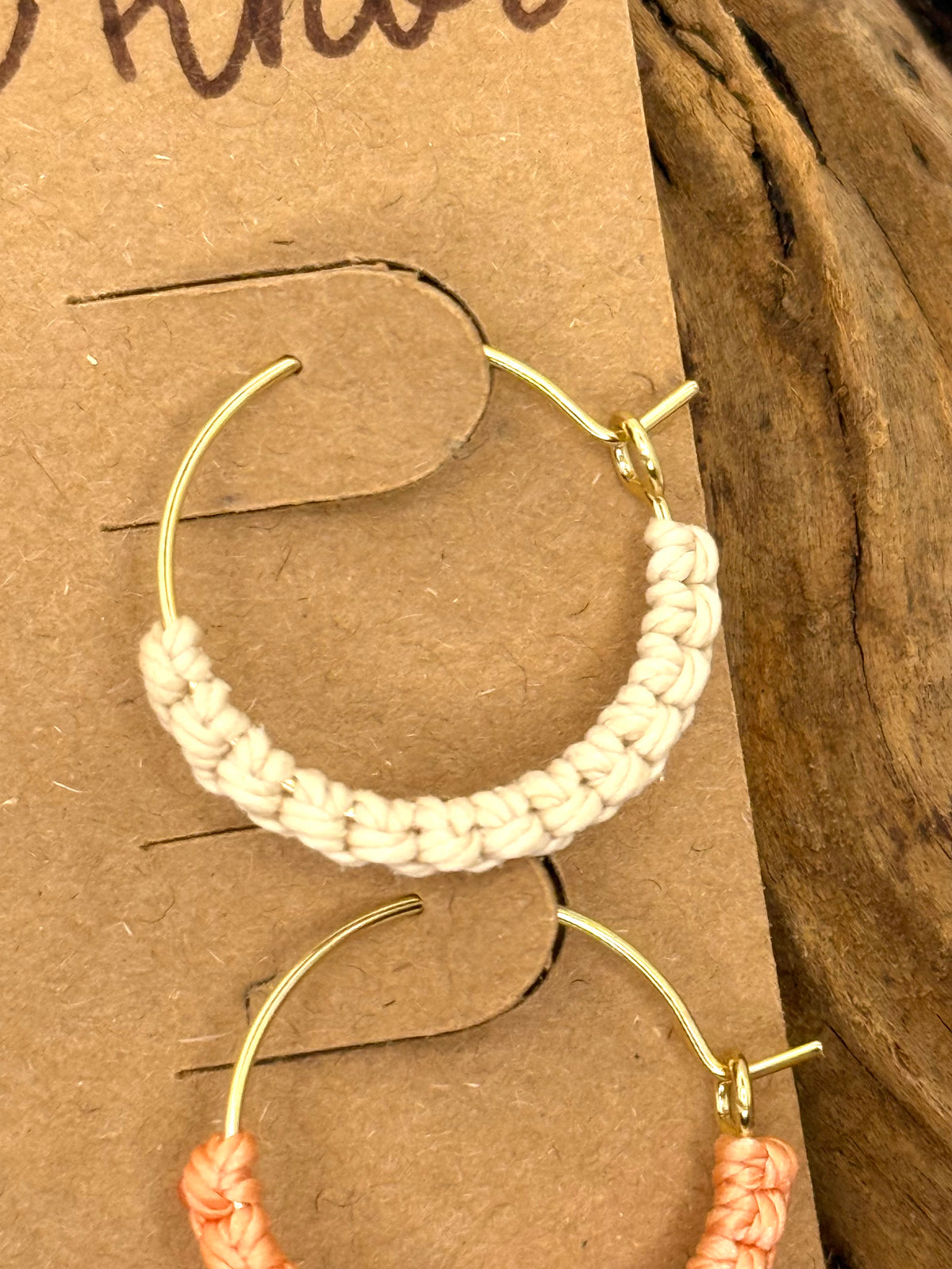 Sunset Mini Macrame-Style Hoops | 3-Pair Earring Set