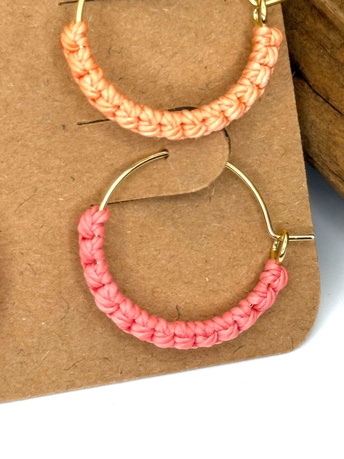 Sunset Mini Macrame-Style Hoops | 3-Pair Earring Set