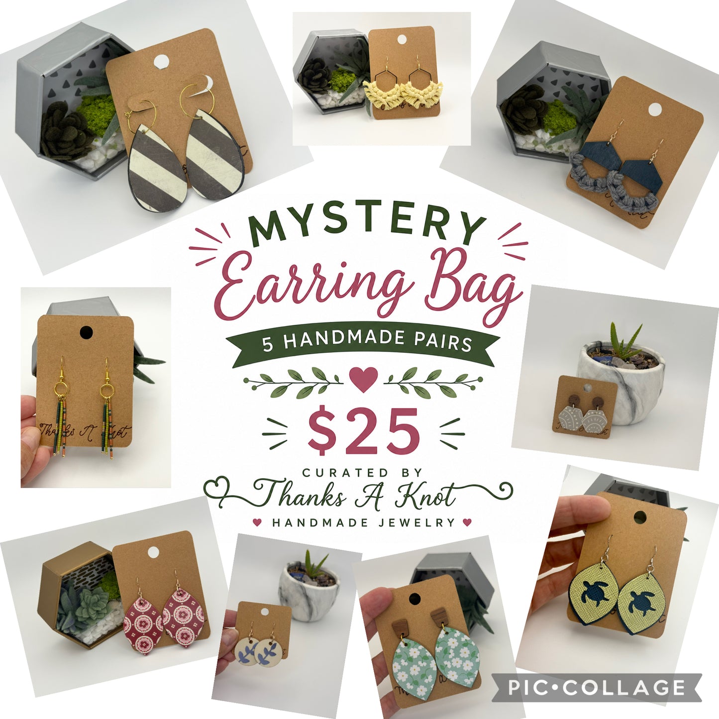 Handmade Earring Mystery Bag | 5-Pair Surprise Collection