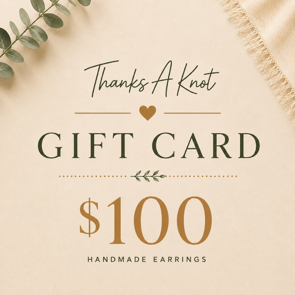 Thanks A Knot Gift Card