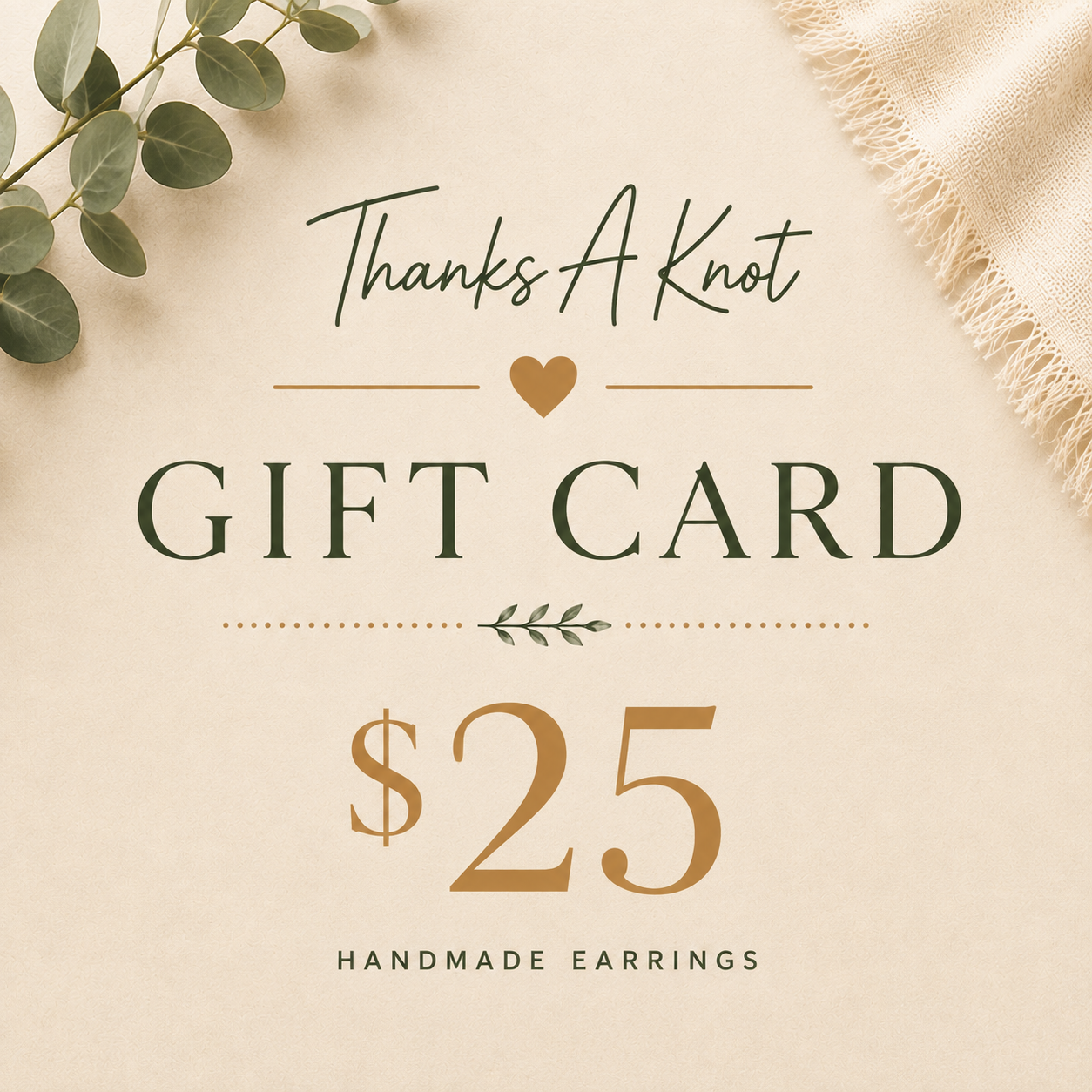 Thanks A Knot Gift Card