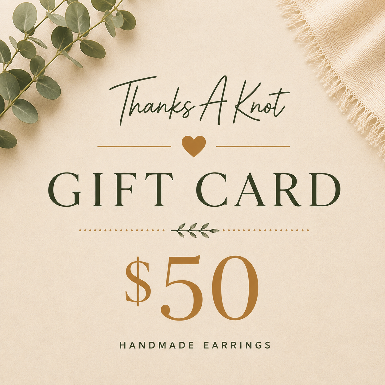 Thanks A Knot Gift Card