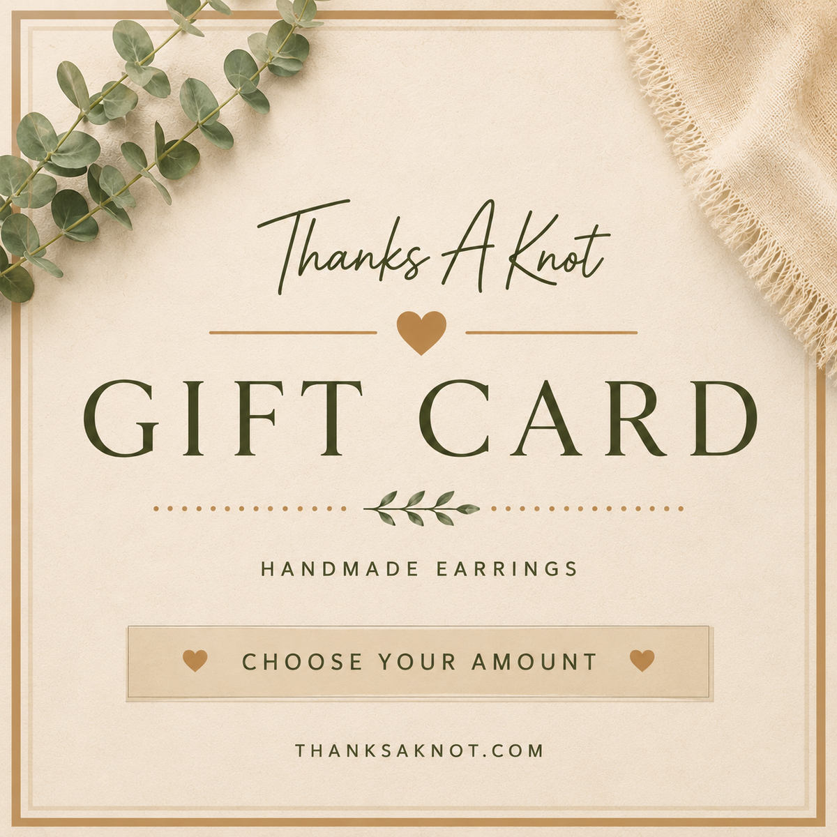 Thanks A Knot Gift Card