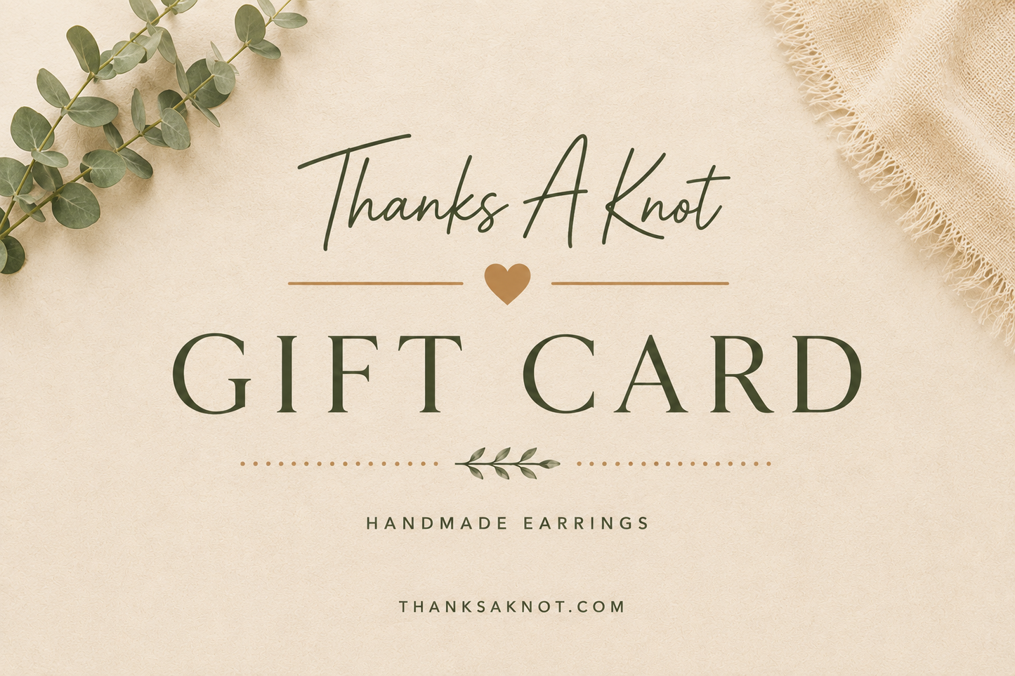 Thanks A Knot Gift Card